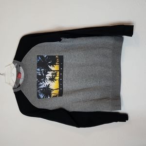 Visual graphic tropical sunset sweatshirt